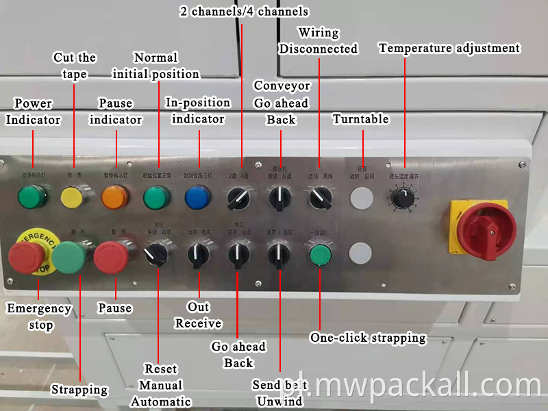 w pełni automatyczna maszyna do spinania palet pionowa maszyna do pakowania taśmą uszczelniającą z boku